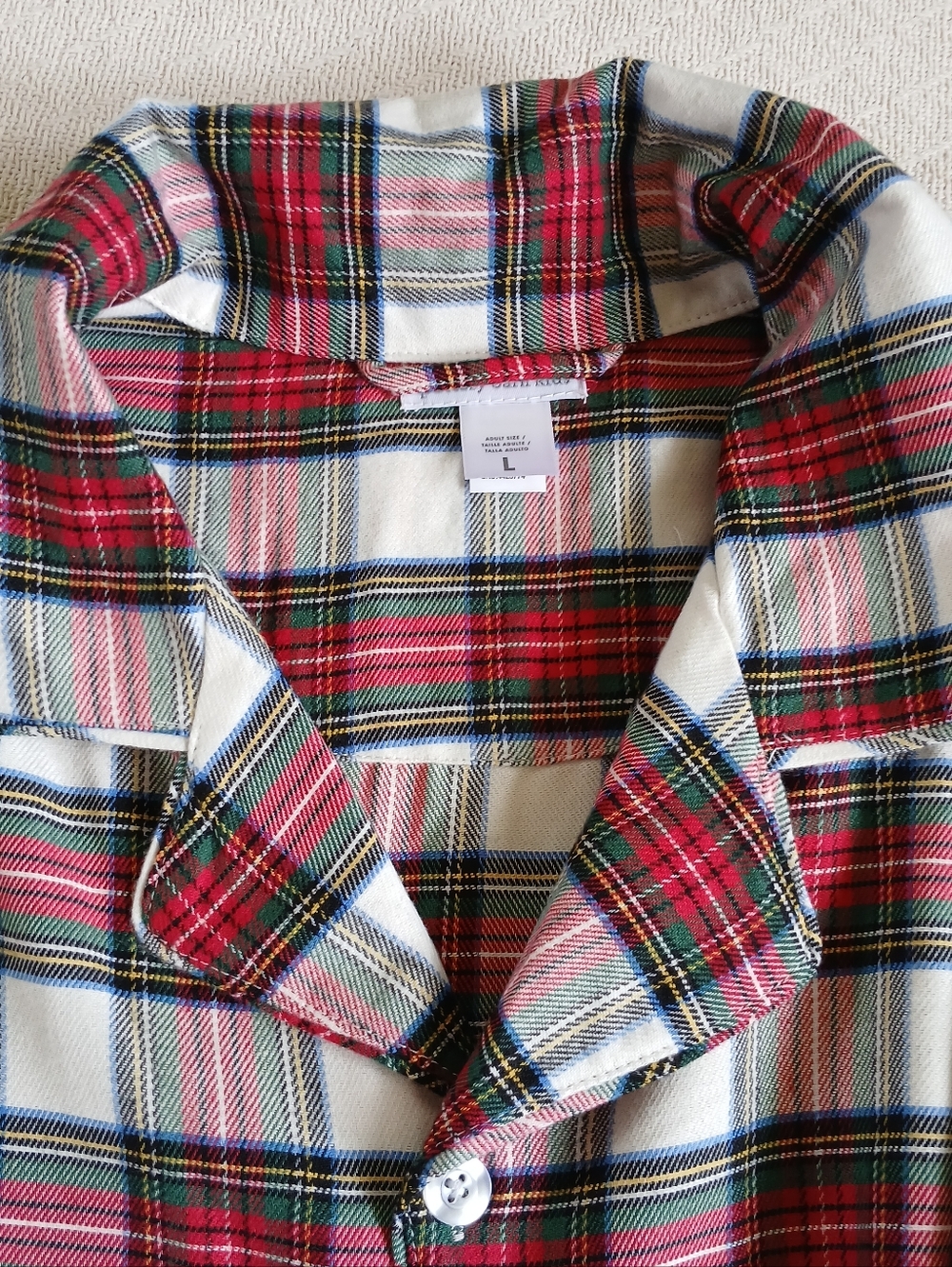 pottery barn ♡ plaid pajama sleep set holiday large cabin festival tartan - Picture 4 of 13